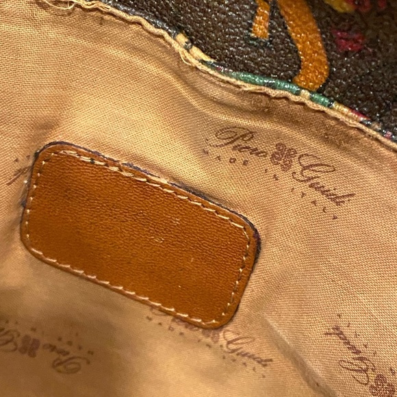 PIERO GUIDI MAGIC CIRCUS BROWN CLUTCH VINTAGE AND AUTHENTIC - Picture 6 of 9